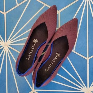 Rothy's The Point Port Purple Size 8